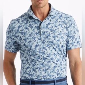 GFORE Men's Mapped Icon Camo Tech Jersey Polo